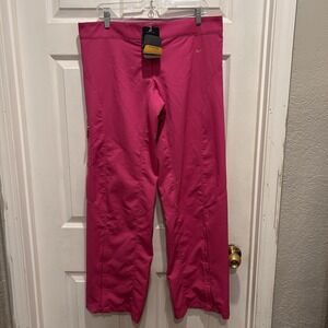 Nike Sphere Dry Womens Pink Pants Ankle Zip Pocket Mid Rise Size‎ Large NWT